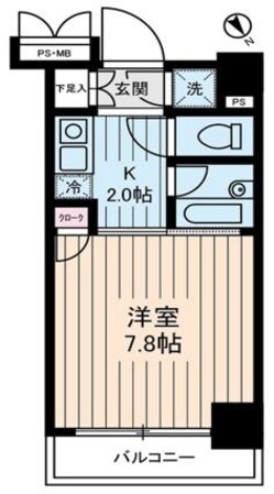 ヴェルステージ関内の物件間取画像